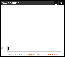 Hab.la Browser Chat Window Screenshot